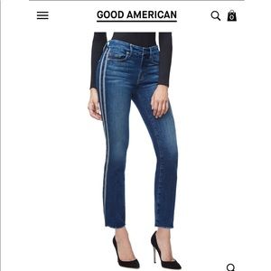 good american frayed jeans NWOT